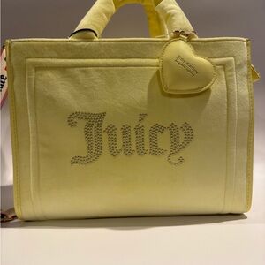 Juicy Couture Extra Spender Tote in Yellow Pear